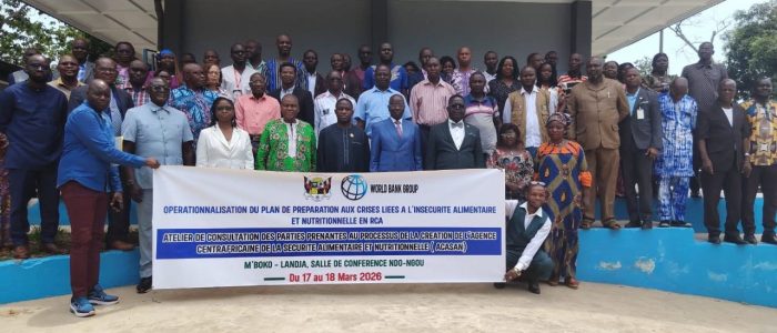 Opérationnalisation du plan de préparation aux crises liées à l’insécurité alimentaire et nutritionnelle en RCA